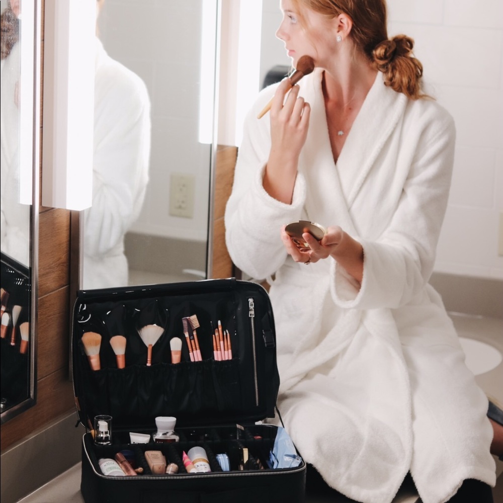 Amazon #1 Travel Makeup Organizer Cosmetic Bag